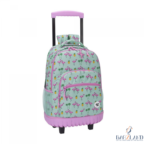 cartable flamant rose