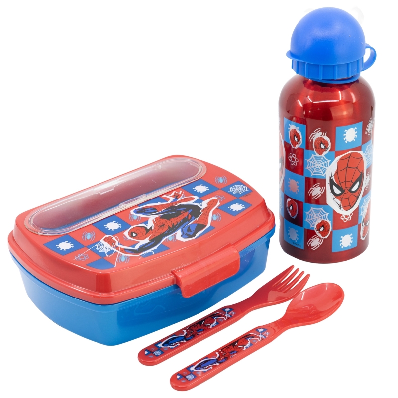 Set de gourde et lunchbox Spiderman - Bagzland