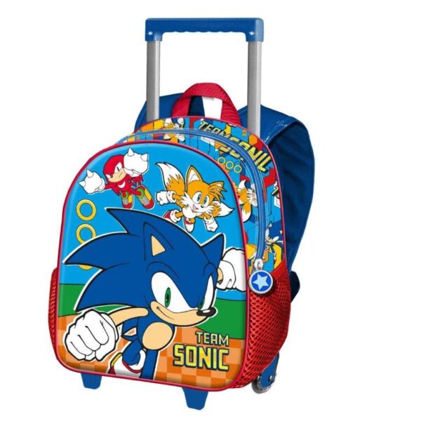 Cartable a roulettes Creche 3D SONIC Team 34cm