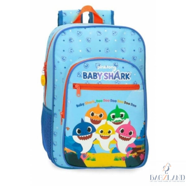 Sac a dos Baby Shark FAMILY 38cm (Adaptable au chariot)