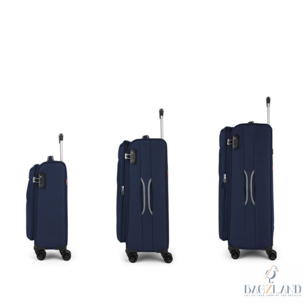 Set Valises S, M et L Gabol Zambia Blue – Image 2