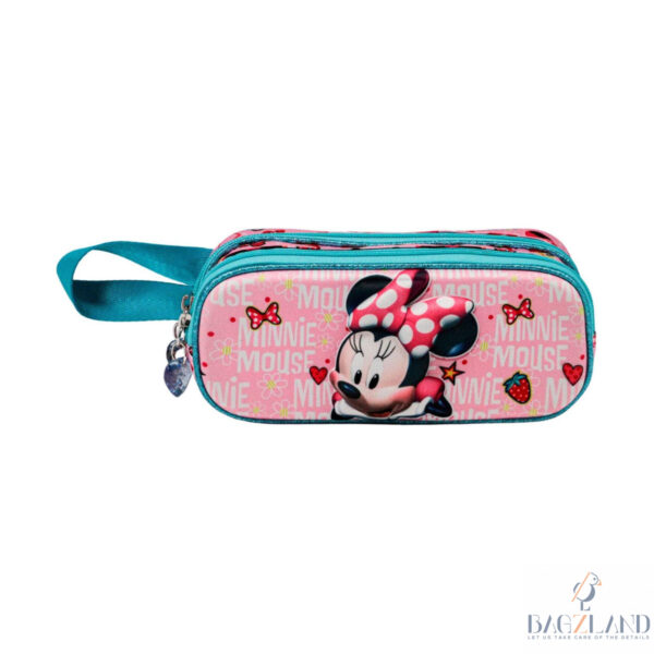 Trousse Minnie Strawberry double compartiment